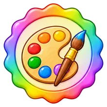 The Rainbow Artist badge