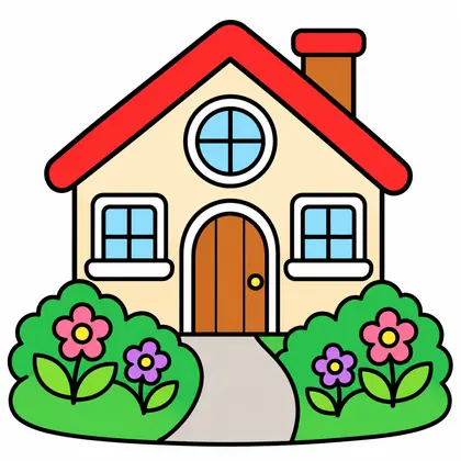 Little House with a Garden, from City Sketches