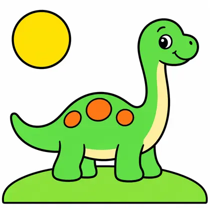 Friendly Dinosaur, from Prehistoric Friends