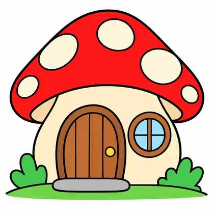 Fairy Mushroom House, from Fairy Garden